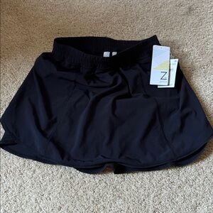 Zella Jet Black Sports Skort